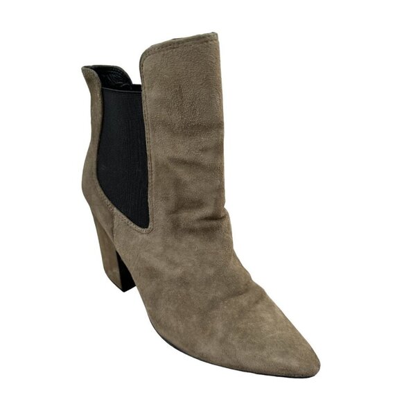 Kristin Cavallari x Chinese Laundry Suede Starlight Green Bootie Women's 9/EU 40 - Picture 6 of 12